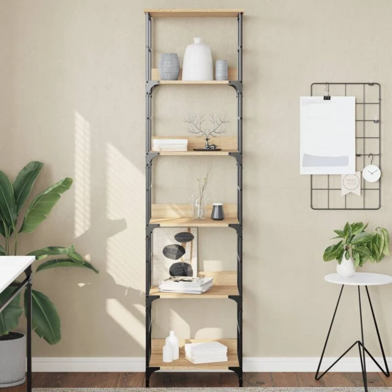 Image of VIDAXL Bookshelf Sonoma Oak 50x33x188.5cm Engineered Wood Vidaxl 8721012124417