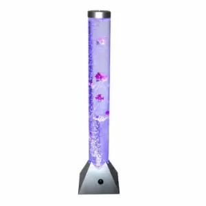 Image of Oypla - 90cm Colour Changing LED Water Bubble Fish Novelty Lamp