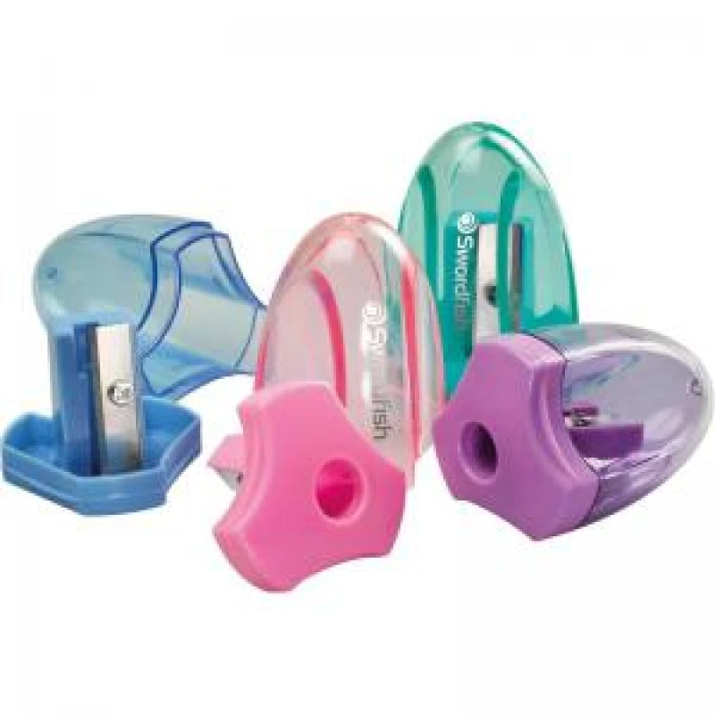 Image of Swordfish Canister Sharpener Pastel Assorted (24 Pack) 40383