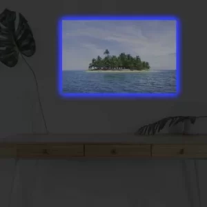 Image of 4570DHDACT-126 Multicolor Decorative LED Lighted Canvas Painting