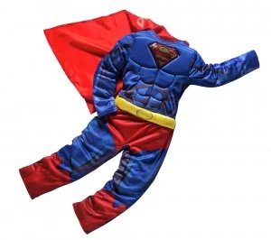 Image of DC Superman Childrens Fancy Dress Costume 3 4 Years