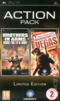 image of Action Pack Brothers in Arms D Day and Rainbow Six Vegas Limited PSP Game