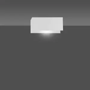 Image of Gentor White Flush Wall Lamp 1x E27