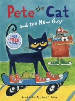 Image of Pete the Cat and the new guy by Kimberly Dean