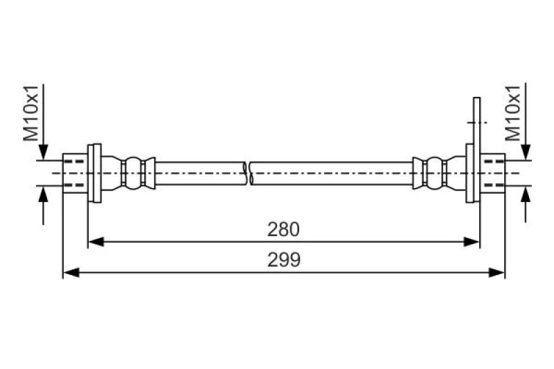 Image of Bosch 1 987 481 440 Brake Hose Brake Hose (83)