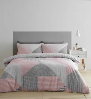 Image of Catherine Lansfield Larsson Geo Easycare Bedding Set Single