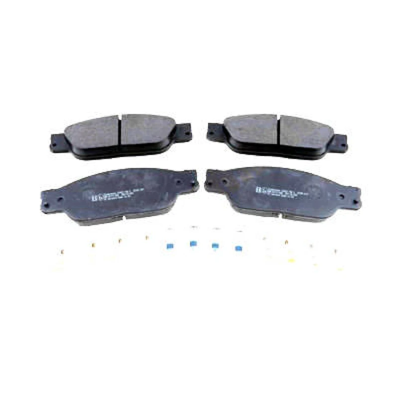 Image of ZIMMERMANN 23423.180.2 Brake pad set Front Axle, with spring, with bolts/screws Brake Pad Set,disc brake (402)