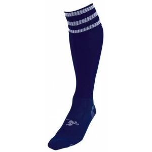 Image of PT 3 Stripe Pro Football Socks Mens Navy/White