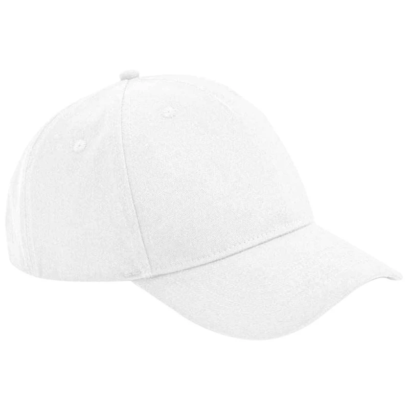 Image of Beechfield Beechfield 5 Panel Baseball Cap in White White One Size Unisex 5063107170798