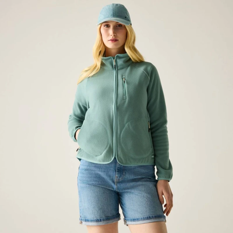 Image of Regatta Womens Frankie Full Zip Insulating Fleece in Teal Size: 8 Teal Female 8