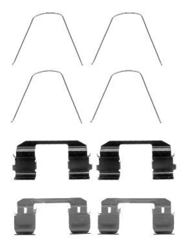 Image of HELLA Brake pad fitting kit HELLA 8DZ 355 204-641