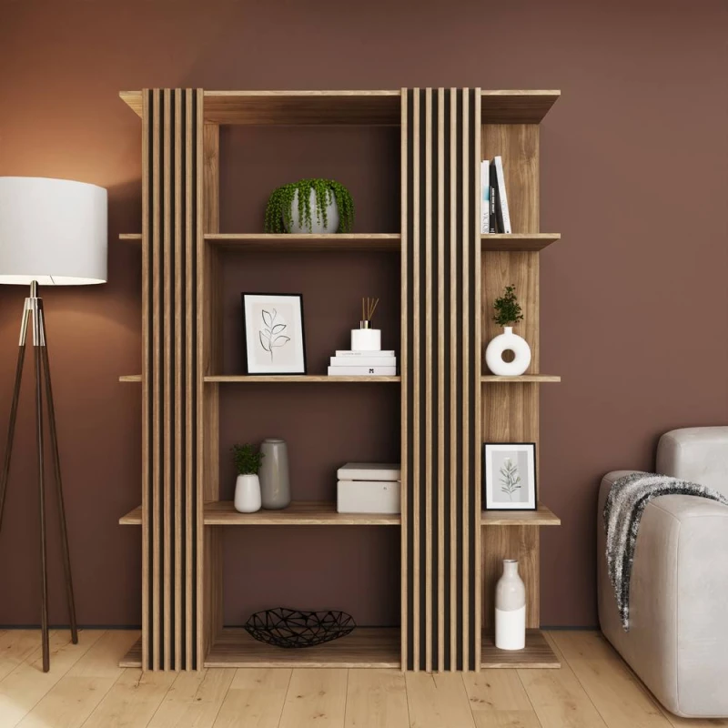 Image of Gfw Rowen Display Unit - Fsc Certified Oak/Black WVUKZ Unisex