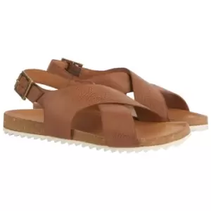 Image of Barbour Womens Rochelle Sandals Cognac UK 4