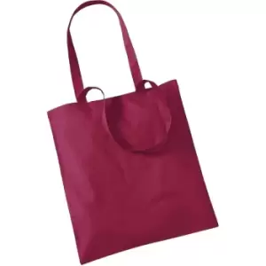 image of Westford Mill Promo Bag For Life - 10 Litres (One Size) (Cranberry) - Cranberry