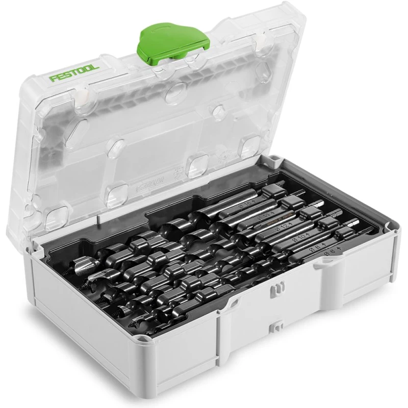 Image of Festool SYS3 S 76-SB CE-SORT/6 6 Piece CENTROTEC Auger Drill Bit Set 578111