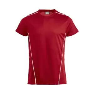 Image of Clique Unisex Adult Ice Sport T-Shirt (XS) (Red/White)