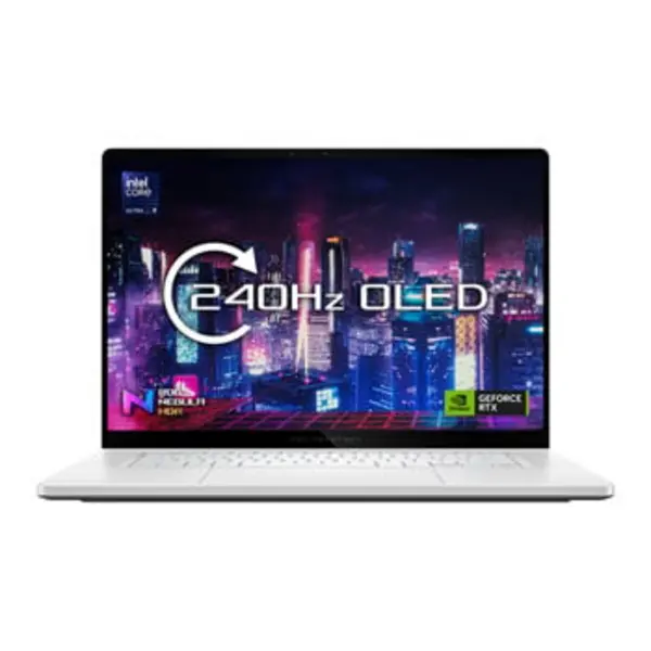 Image of ASUS ROG Zephyrus G16 16" Gaming Laptop - NVIDIA GeForce RTX 4080, Intel Core Ultra 9, 2 TB SSD - White