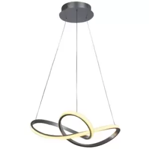 image of Netlighting Modern LED Hanging Pendant Silver, Warm White 3000K 2414lm