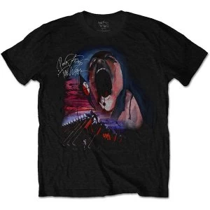 Image of Pink Floyd - The Wall Scream & Hammers Unisex Large T-Shirt - Black