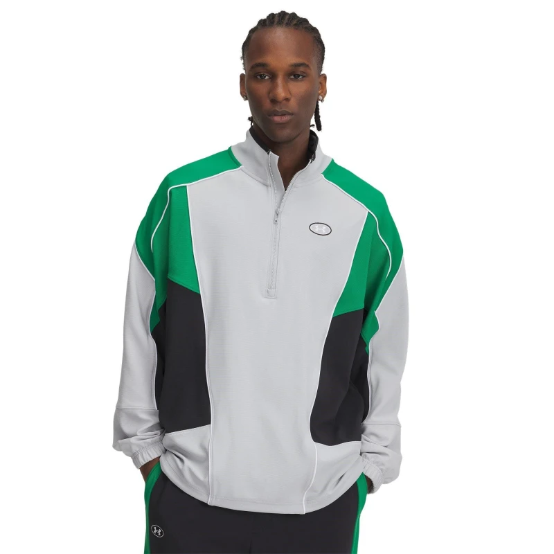 Image of Under Armour Mens Tricot Tracksuit Top Grey male S