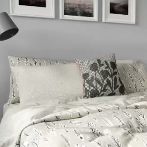 image of Helena Springfield Elsa Kingsize Duvet Cover Set, Stone & Charcoal