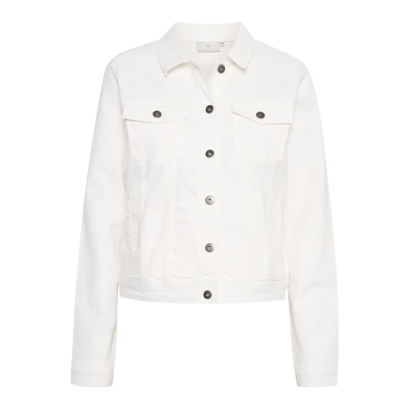 Image of Kaffe Womens denim jacket KAFFE Zelina Blanc Female 42