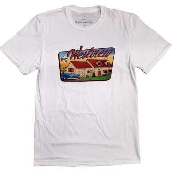 Image of Marvel Comics - WandaVision Westview Unisex Large T-Shirt - White