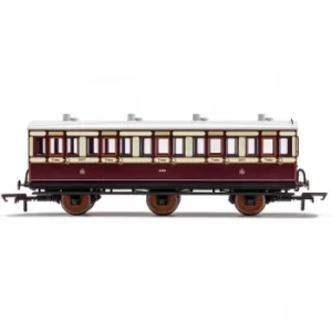 Image of Hornby LNWR 6 Wheel Coach 3rd Class 4671 Red Model