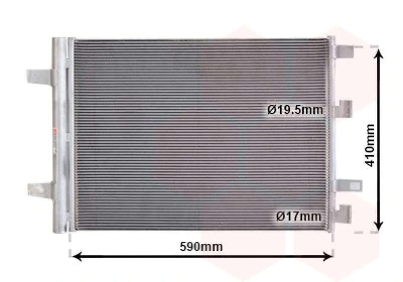 Image of VAN WEZEL Air conditioning condenser VAN WEZEL 30015712