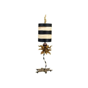 Image of Dominique - 1 Light Table Lamp Gold Leaf, E27 - Elstead
