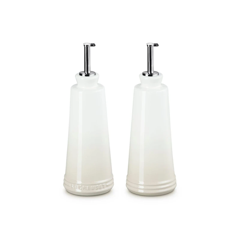 Image of Le Creuset Stoneware Oil & Vinegar Set, Meringue