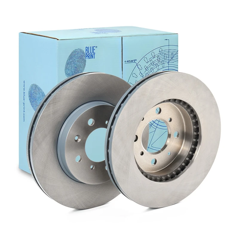 Image of Blue PRINT ADH24365 Brake disc Front Axle, internally vented, Coated Brake Disc (82)