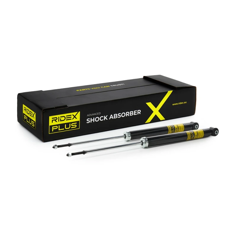 Image of RIDEX PLUS 854S2097P Shock absorber Rear Axle, Gas Pressure, Twin-Tube, Telescopic Shock Absorber, Bottom eye Shock Absorber (854)