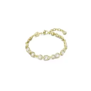 Image of Dextera Mixed Cuts White Gold-tone Plated Bracelet 5667044