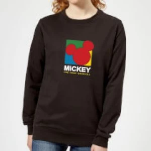 Image of Disney Mickey The True Original Womens Sweatshirt - Black