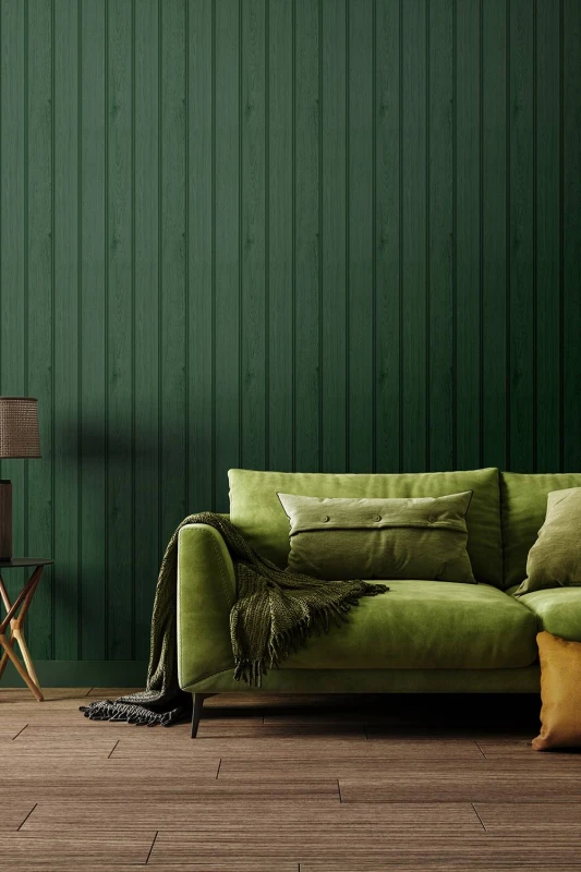 Image of Hoopla Walls Tongue And Groove- Forest (10M Wallpaper)