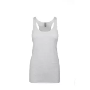 Image of Next Level Womens/Ladies Tri-Blend Racer Back Tank Top (XXL) (Heather White)