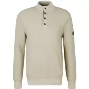 image of Barbour International Moss Knitted Jumper - Beige