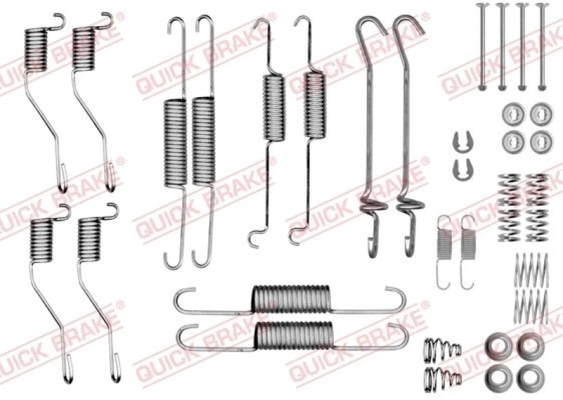 Image of QUICK BRAKE Brake shoe fitting kit QUICK BRAKE 105-0852