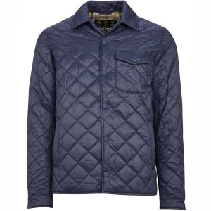 Image of Barbour Mens Tember Quilted Jacket Navy Large
