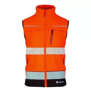 Image of Beeswift DELTIC HI-VIS GILET TWO-TONE Orange Black 4XL BSDBWTTORBL4XL