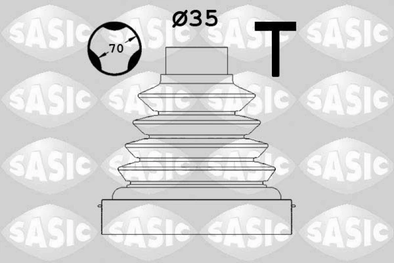 Image of CV boot kit, drive shaft SASIC 1900021