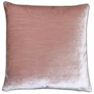 Image of Luxe Velvet Piped Cushion Blush
