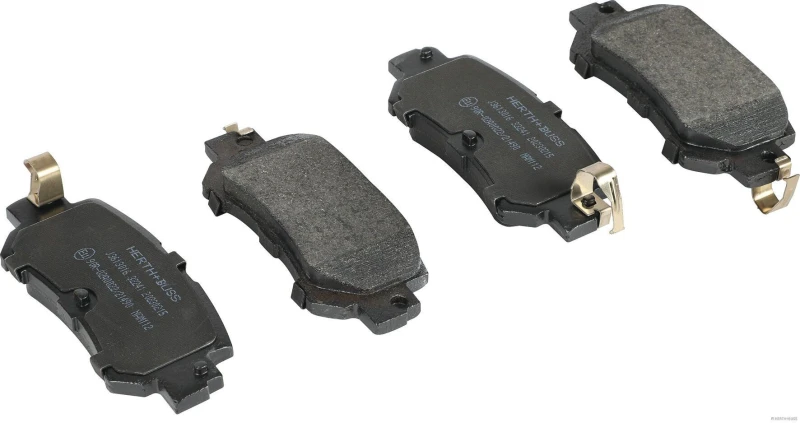 Image of HERTH+BUSS JAKOPARTS J3613016 Brake pad set Rear Axle, with acoustic wear warning Brake Pad Set,disc brake (402)