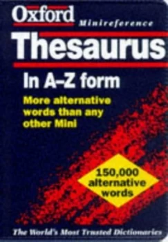 Image of Oxford Minireference Thesaurus by Alan Spooner Paperback