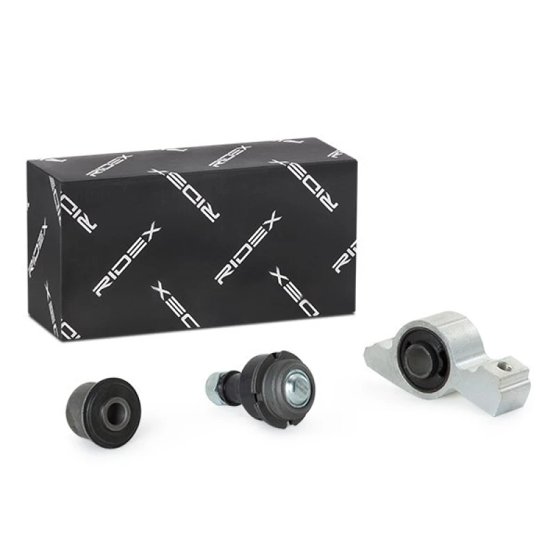 Image of RIDEX 772S0412 Control arm repair kit with rubber mount, Front Axle, for control arm Suspension Kit (772)