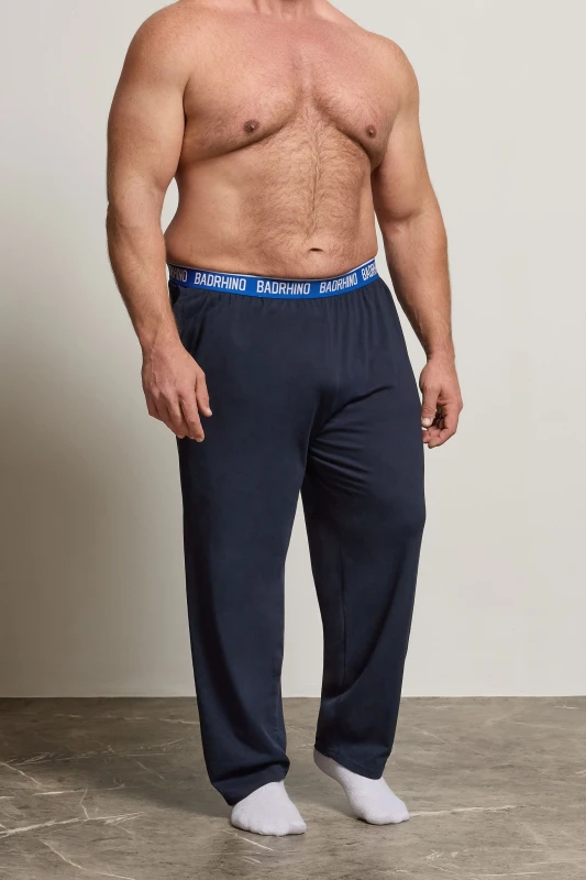 Image of BadRhino Mens Lounge Joggers in Dark Navy Size: XL Dark Navy Male XL
