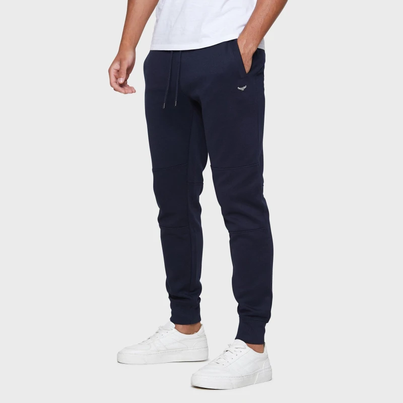 Image of Threadbare 'Pique' Slim Fit Joggers Navy