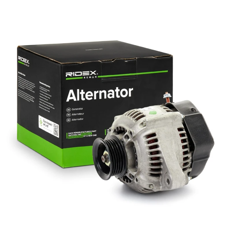 Image of RIDEX REMAN 4G0167R Generator Alternator Charging Current: 80A, Voltage: 12V, with integrated regulator Alternator (4)