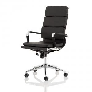 Image of Trexus Hawkes Executive Chair Black PU Chrome Frame Ref EX000219